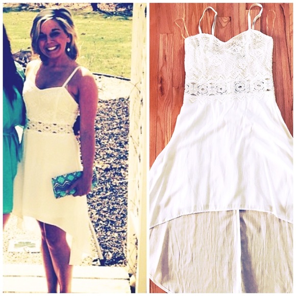 Faisca Dresses & Skirts - White High Low Dress