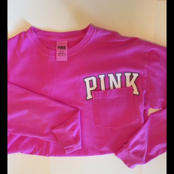 Pink Campus Tee *will trade for smaller size * - Picture 2 of 4