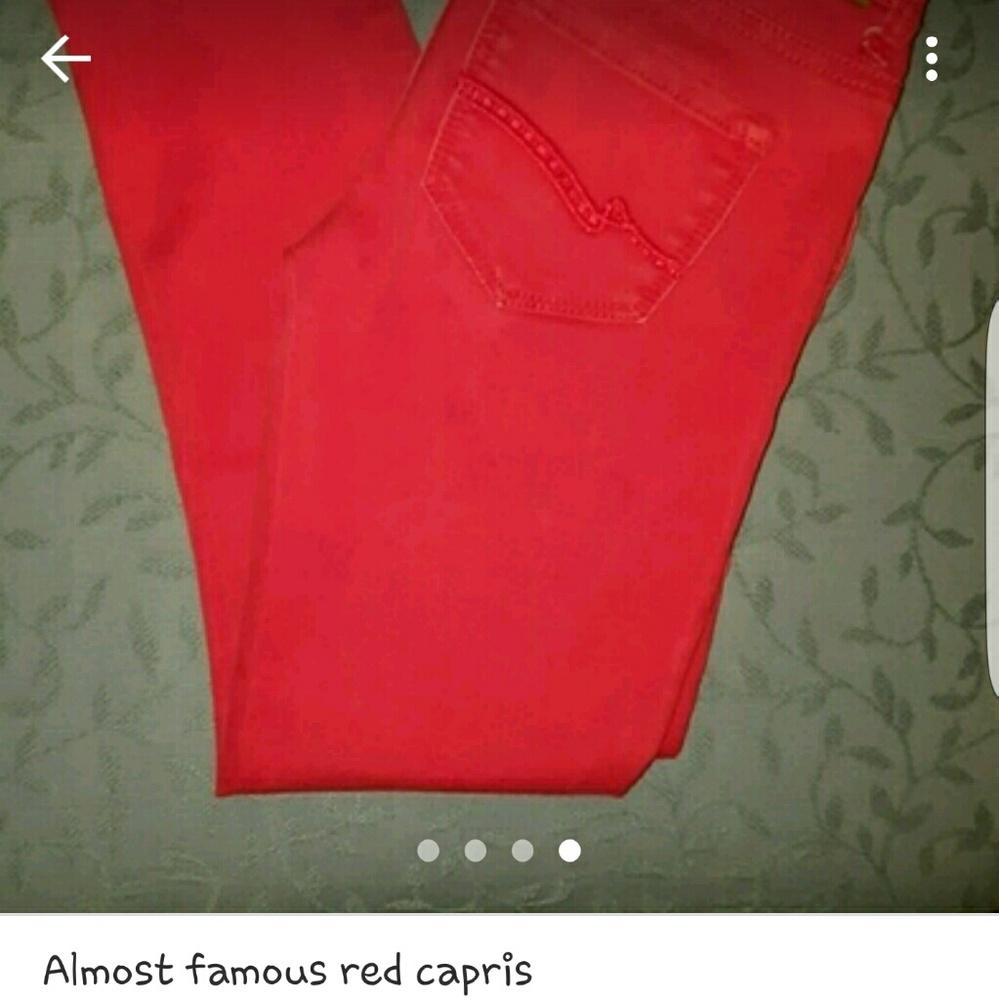 ALMOST FAMOUS RED CAPRI