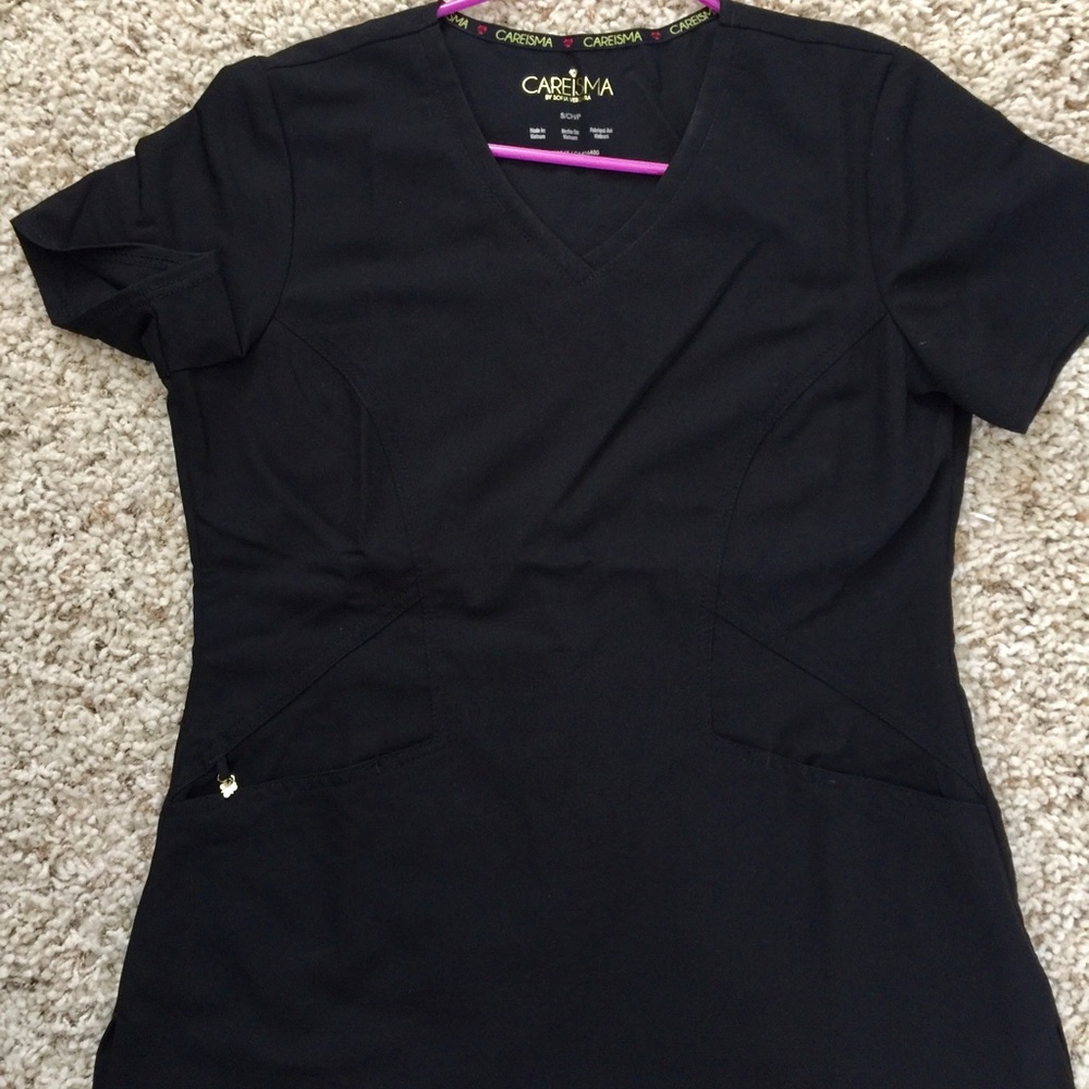 Black scrub top