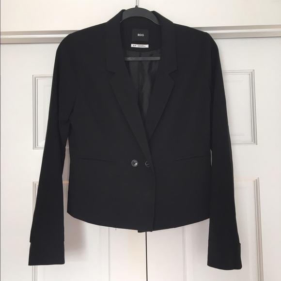 SOLD Two Button Black Blazer - Picture 1 of 2