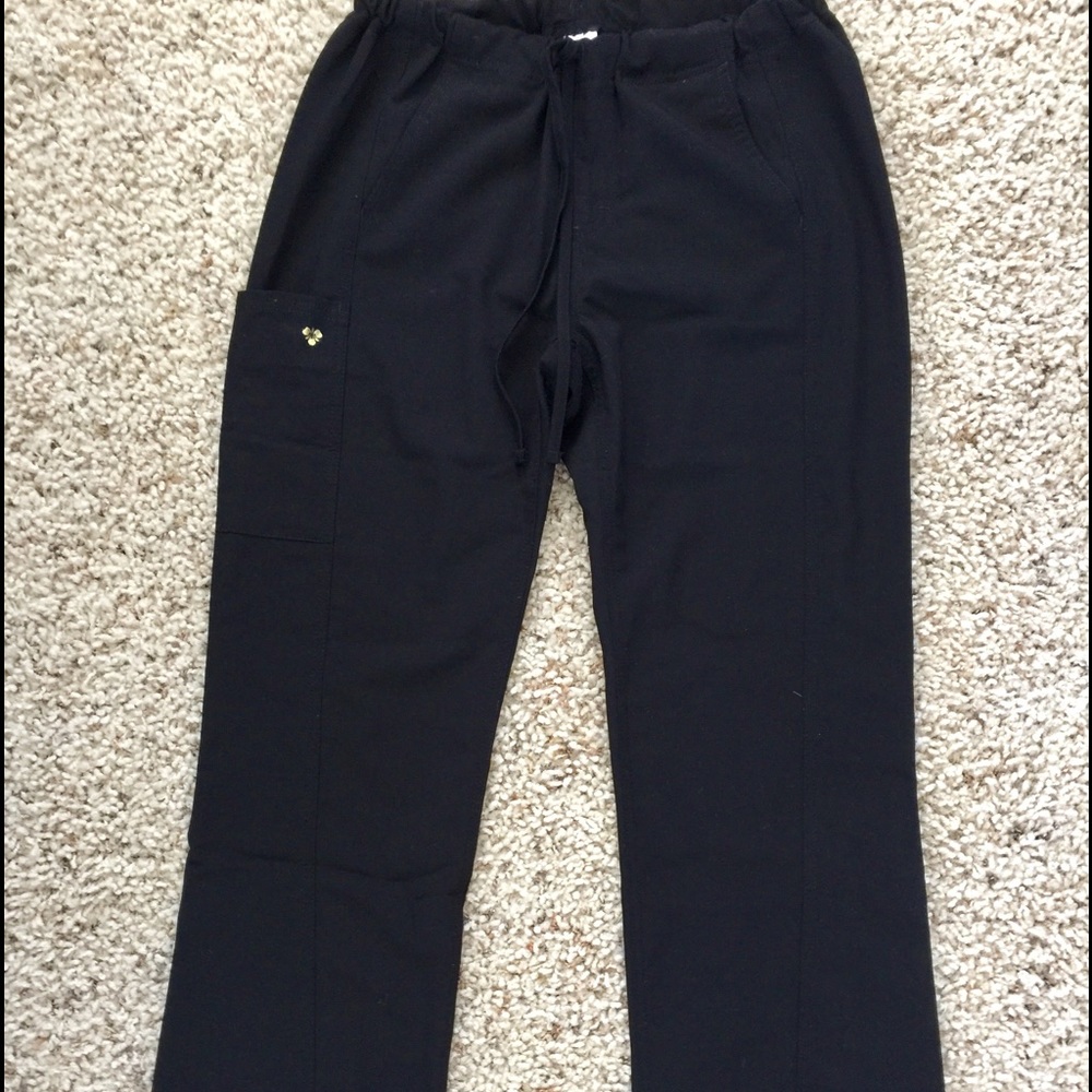 Black scrub pants