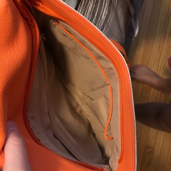 Anoki Paris Orange cross body/wristlet - Picture 2 of 3