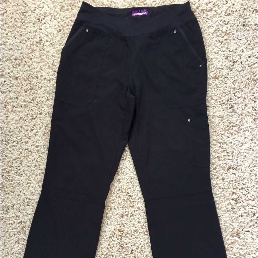Black scrub pants
