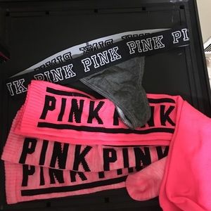 Victoria's Secret socks and thong panty🦄❤️🌈