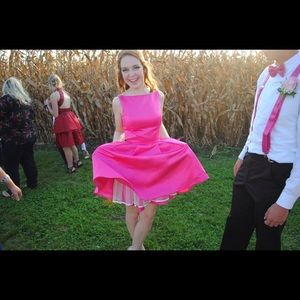 Fuscia Pink Sherri Hill Homecoming/Prom Dress