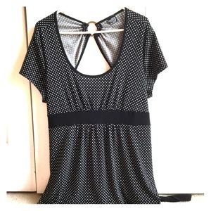 Plus Size Flowy Polka Dot Top