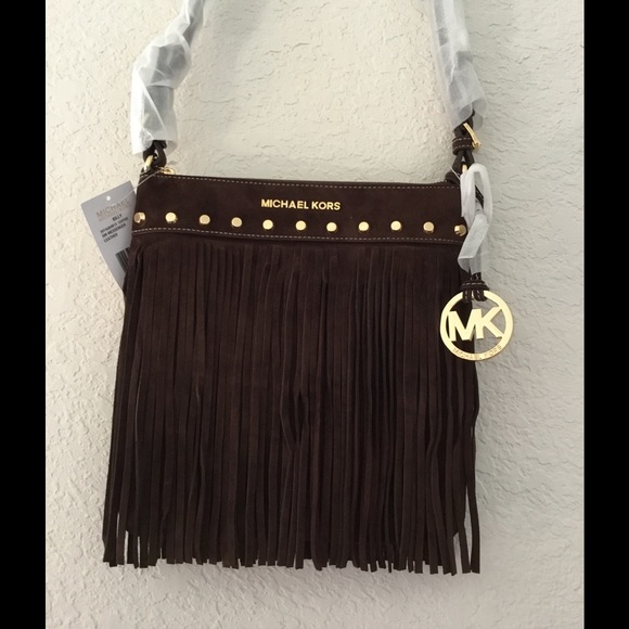 mk fringe crossbody