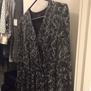 Theory Silk Dress Elastic Waist