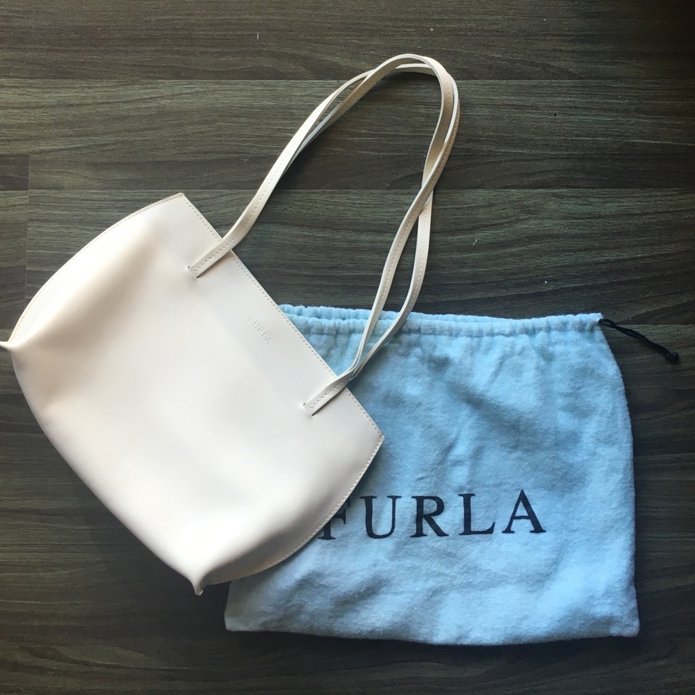 Furla white purse