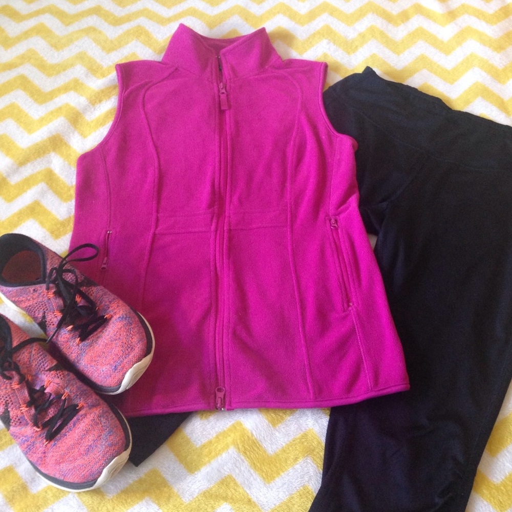 Pink A. Giannetti Fleece Vest