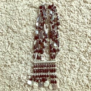 Chico's black and silver fashion necklace