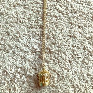 Chico's carousel clock necklace