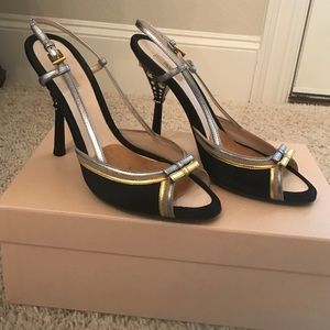 Prada crystal heels.