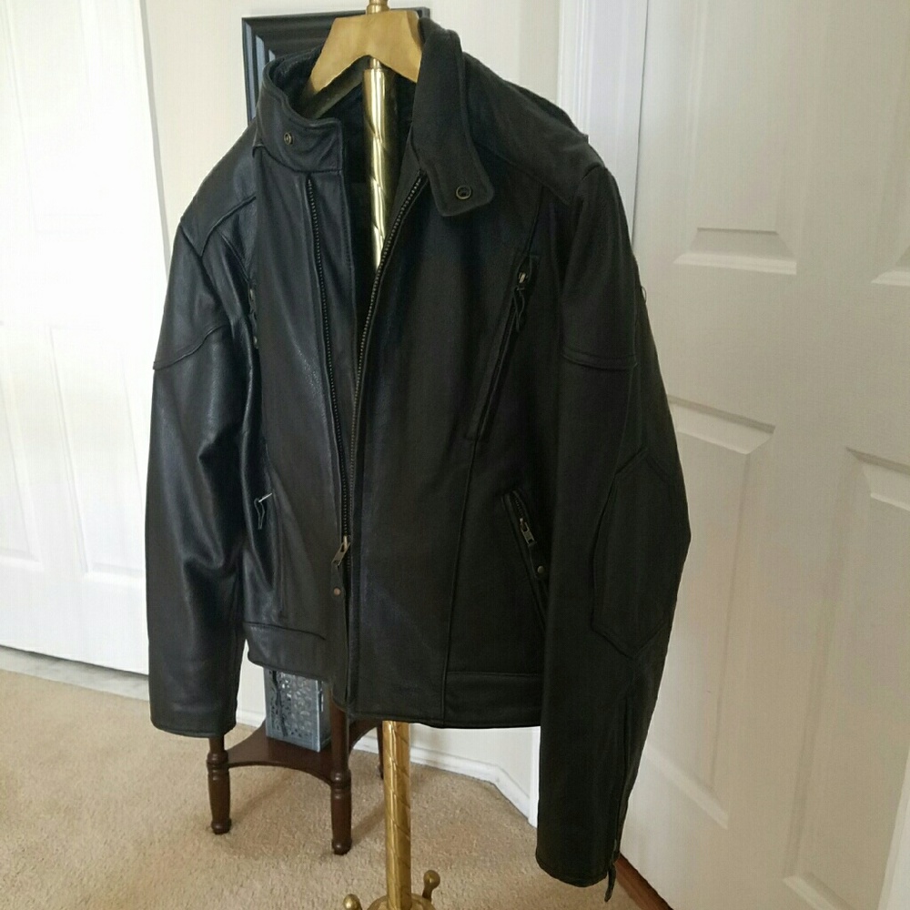 Biker Team Leather Jacket - Picture 4 of 4