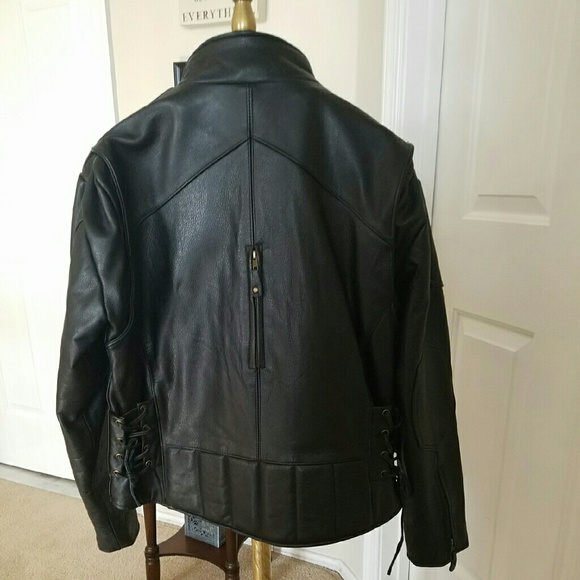 Biker Team Leather Jacket - Picture 2 of 4