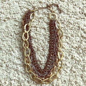 Chico's mixed metal statement necklace