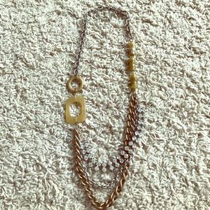Chico's gold and silver rhinestone necklace