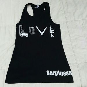 Love guns tank top