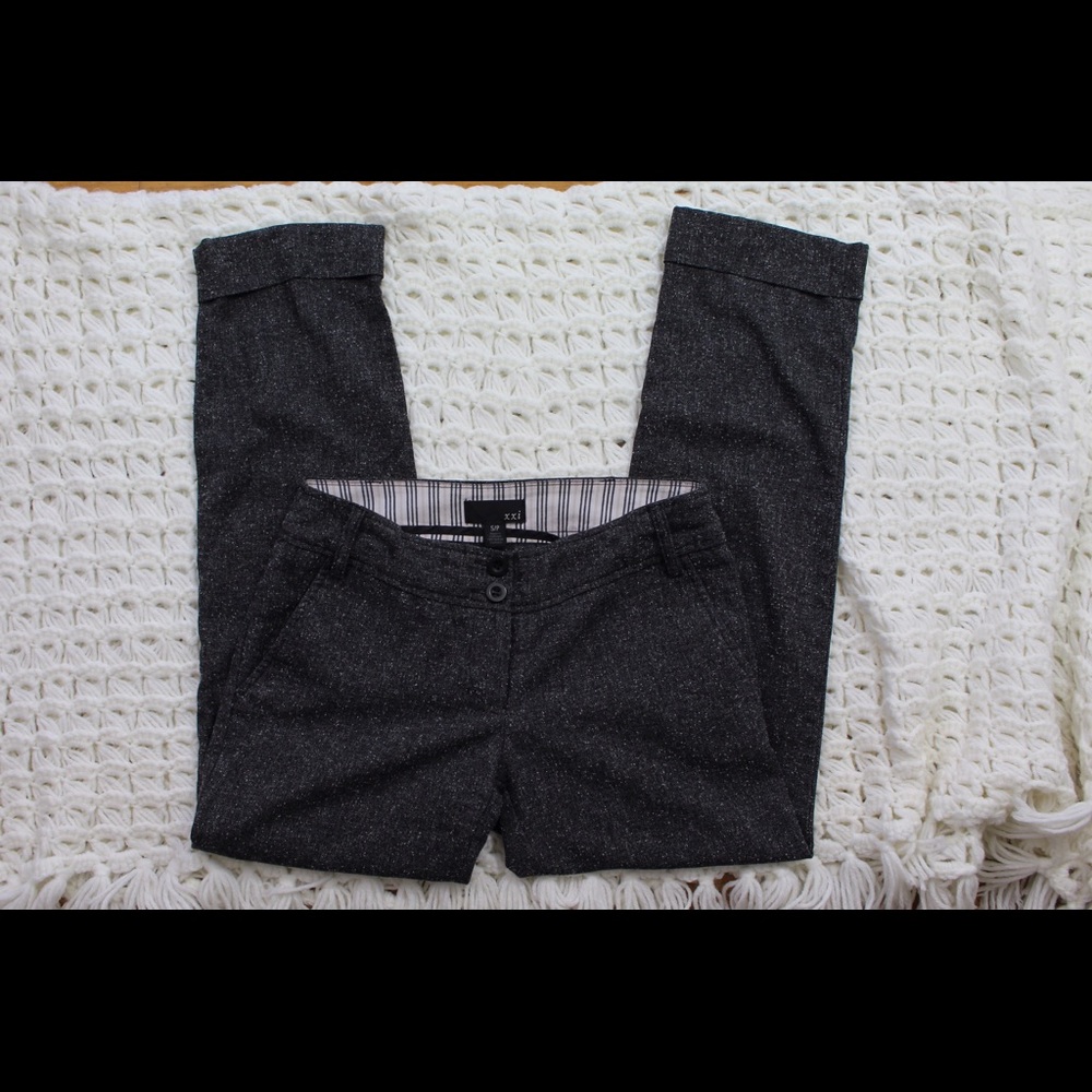 Gray dress capris