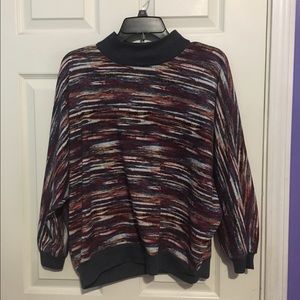 Multicolored Turtleneck Sweater