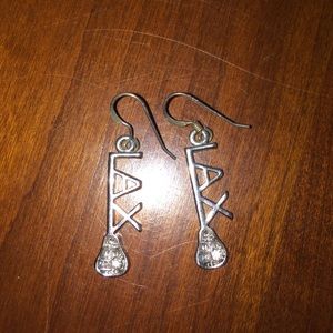 LAX silver earrings