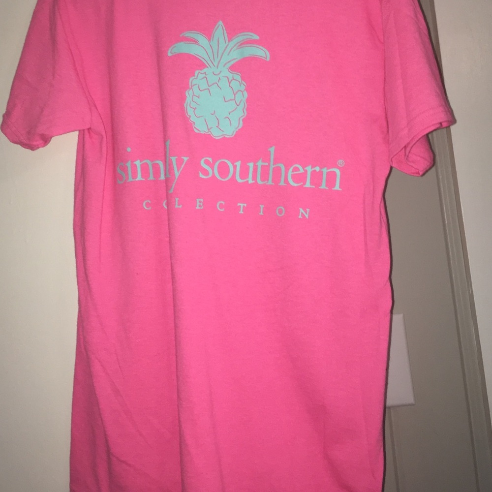 Simply Southern pink tee
