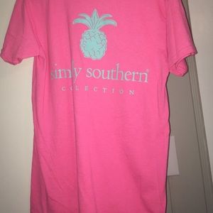Simply Southern pink tee