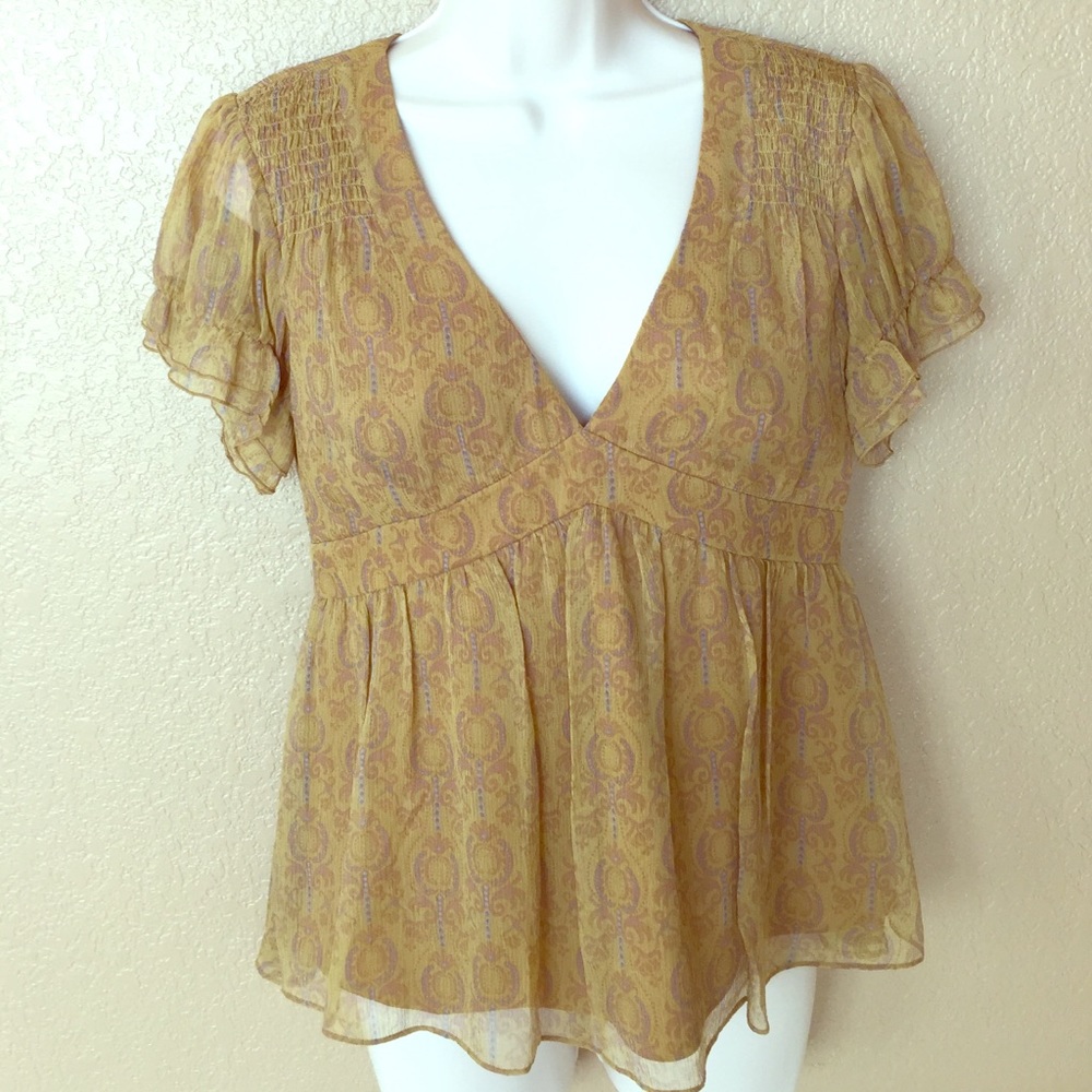To The Max empire waist silk blouse