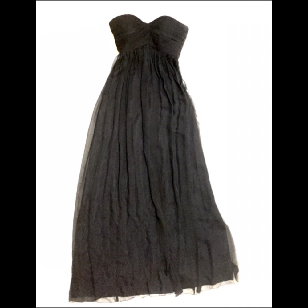 Donna Morgan BLACK bridesmaid or prom dress