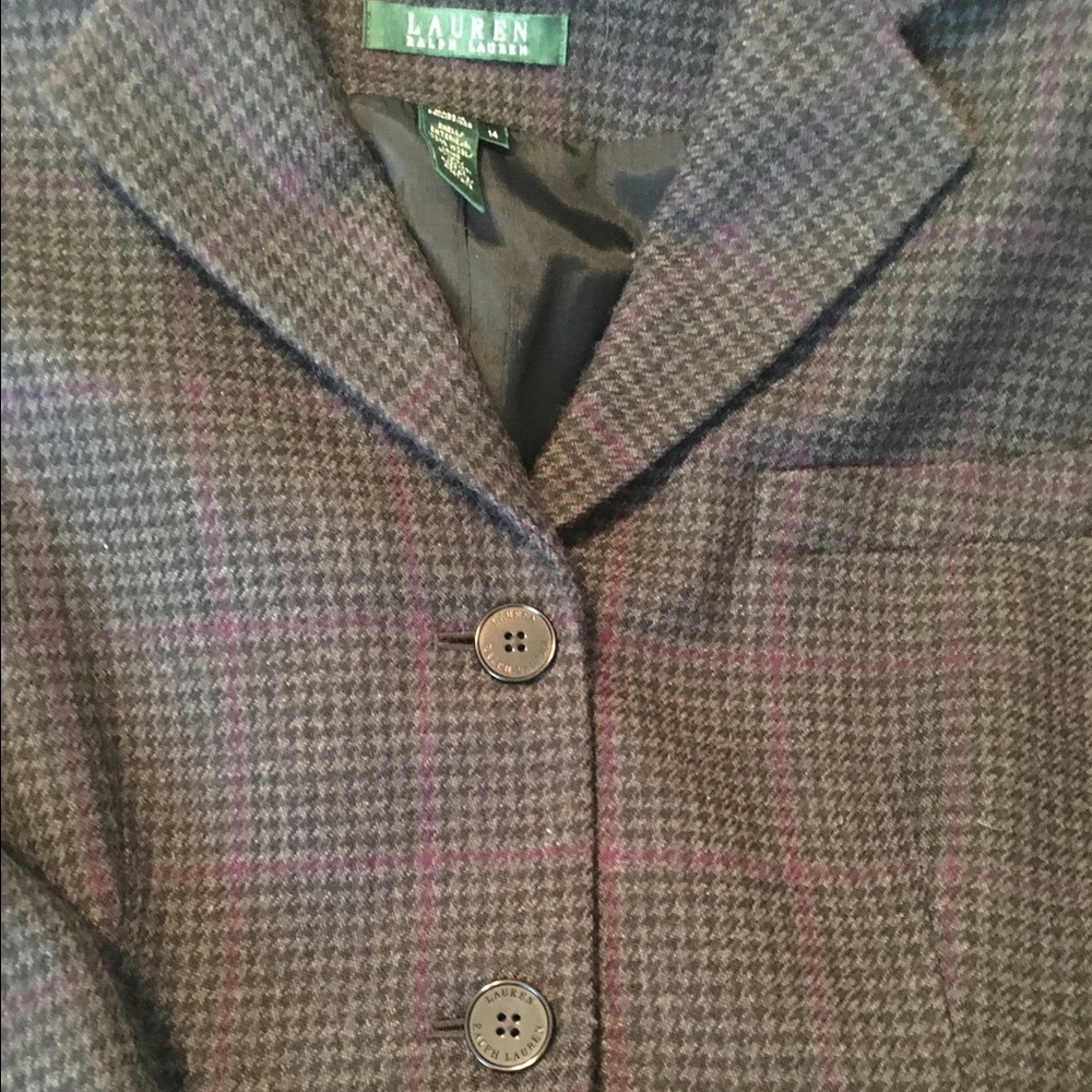 Ralph Lauren Wool Plaid Jacket