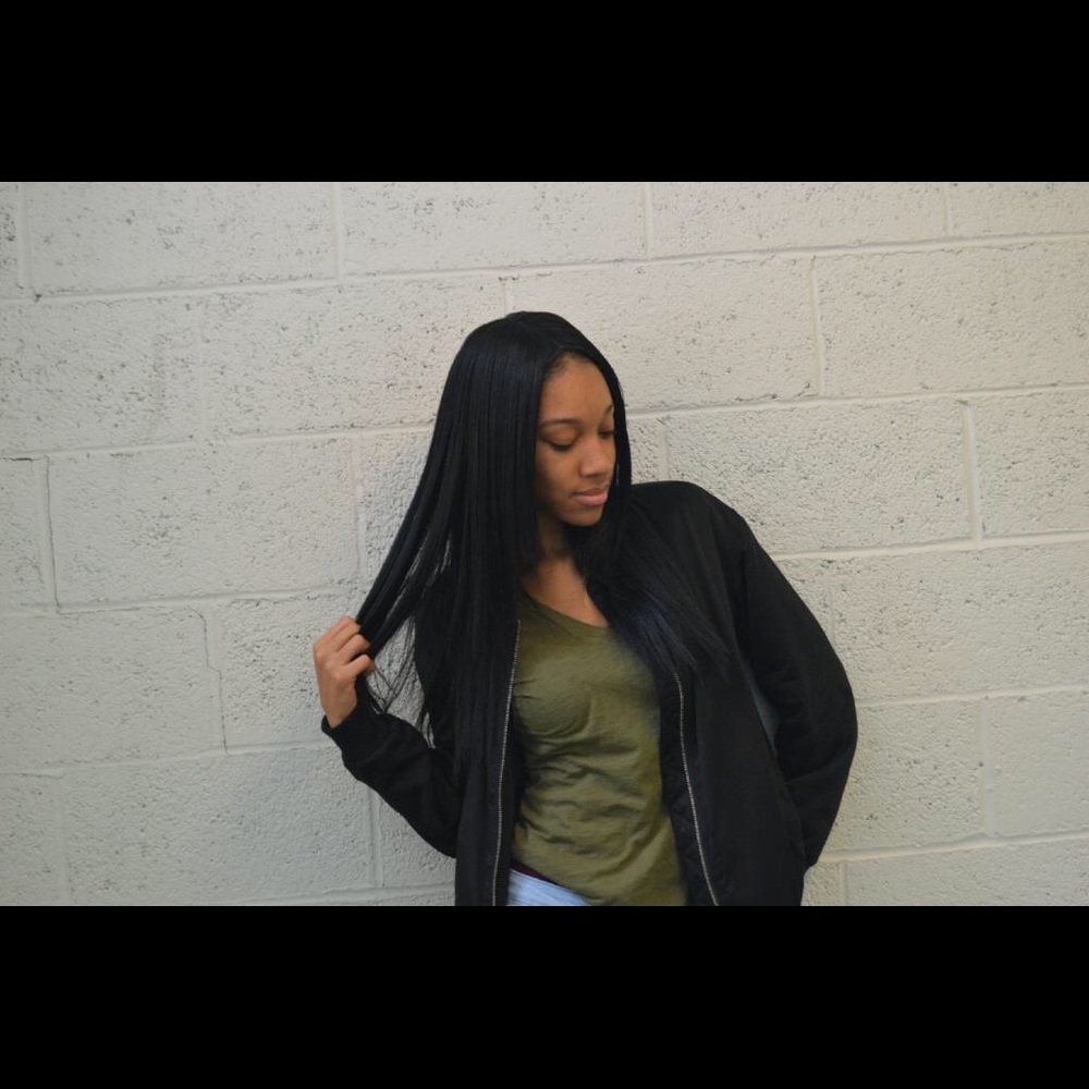 Black Forever 21 Bomber Jacket