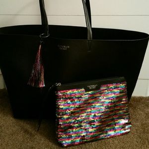 Victoria's Secret Tote and Cosmetics Bag