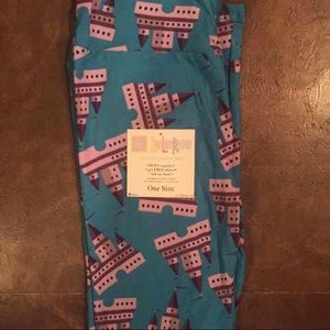 NWT OS LuLaRoe Castle Leggings *MAJOR UNICORN*