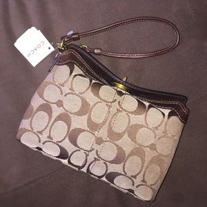 Authentic "Coach Signature Collection" Wristlet