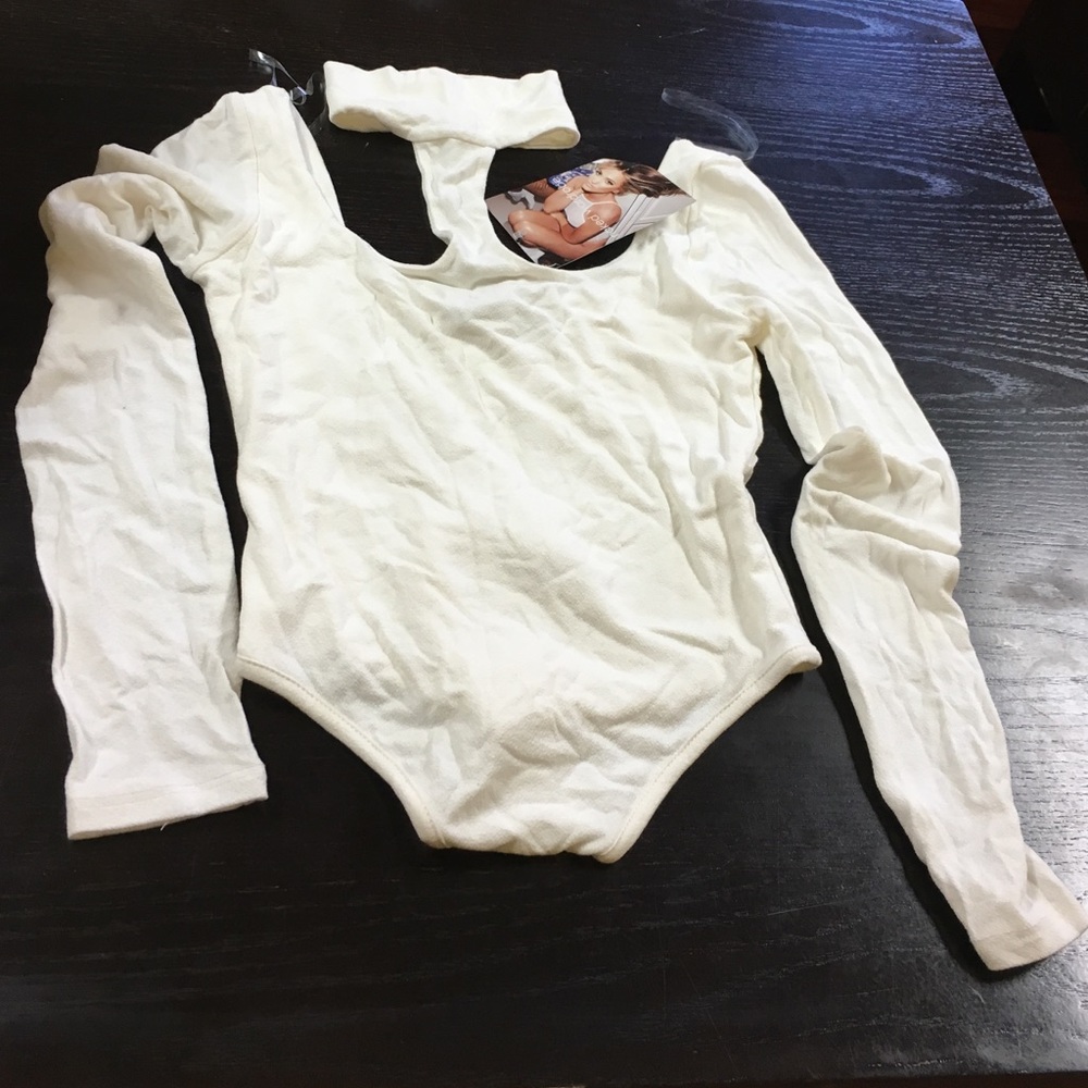 Brand new white bodysuit.