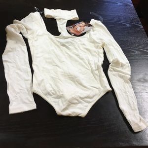 Brand new white bodysuit.