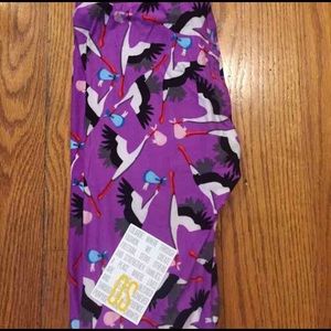 BNWT OS LuLaRoe Stork Leggings *UNICORN ALERT*