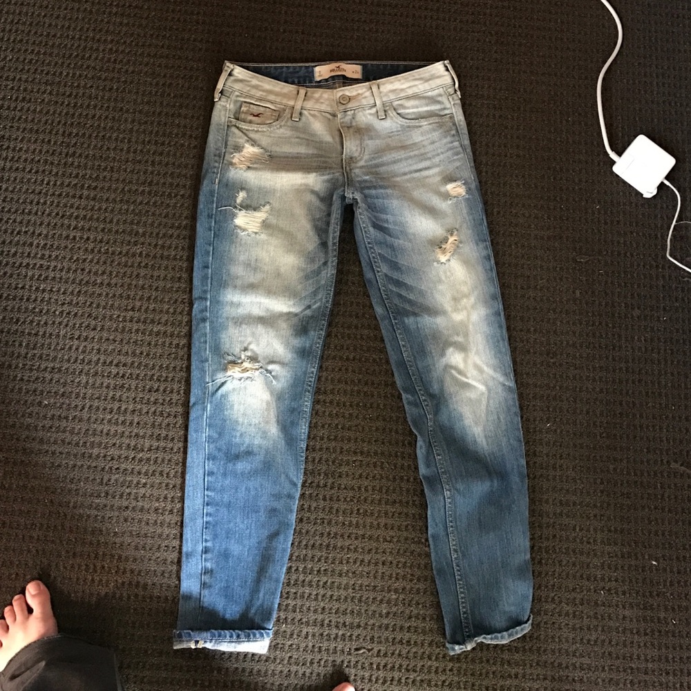 Hollister Boyfriend Blue Jeans