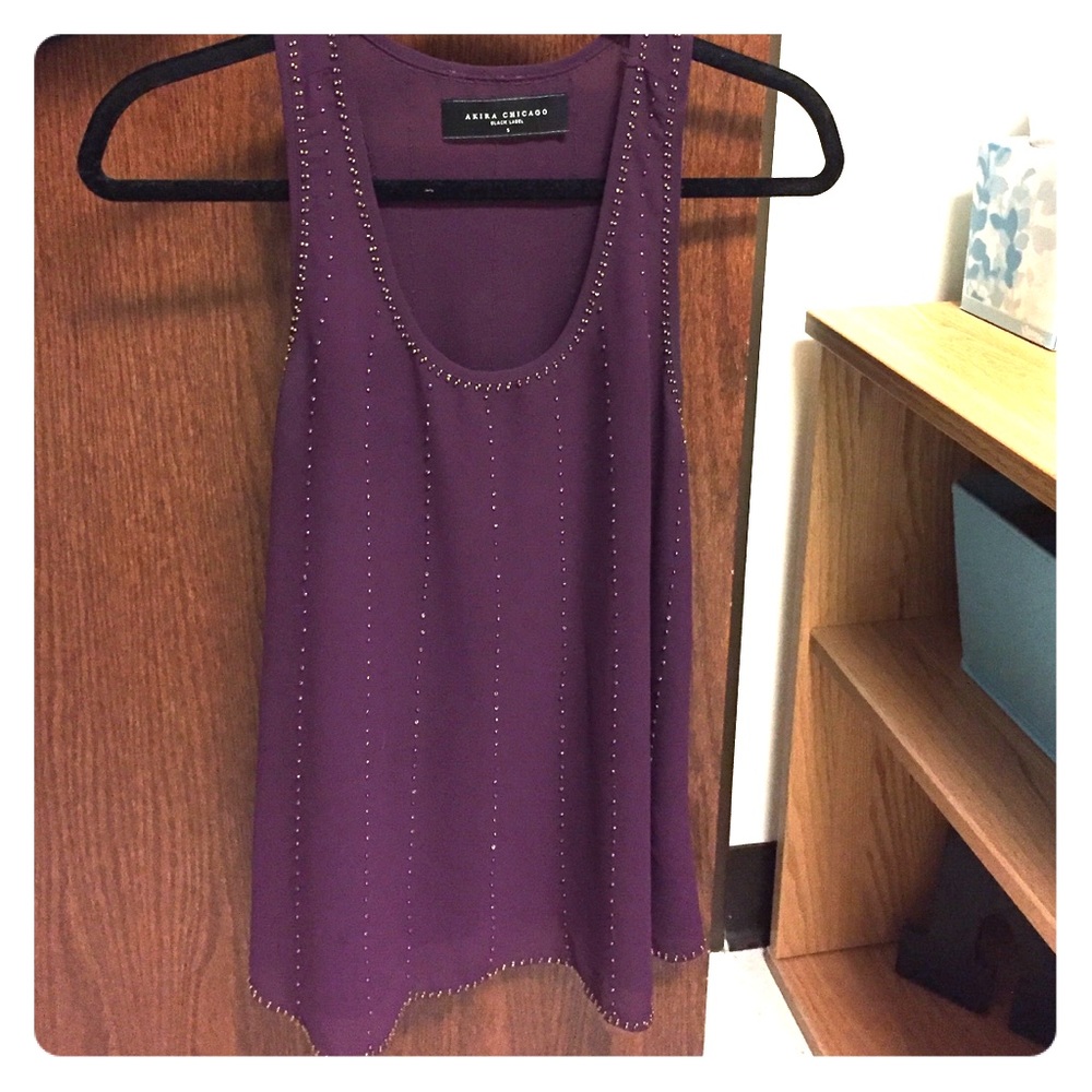 Akira Gold Studded Tank