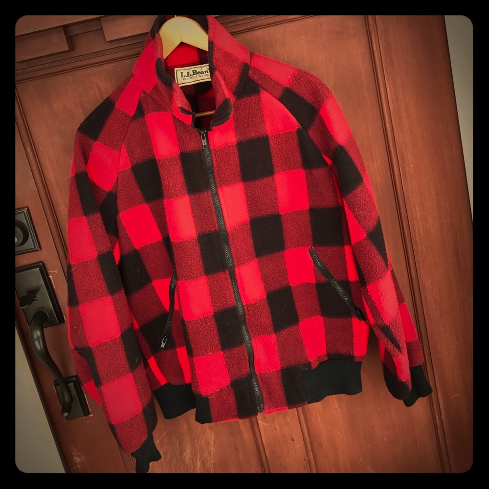 Vintage L.L bean buffalo check jacket