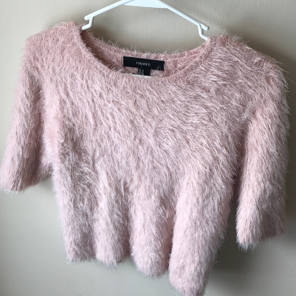 Pink Furry Forever 21 Shirt