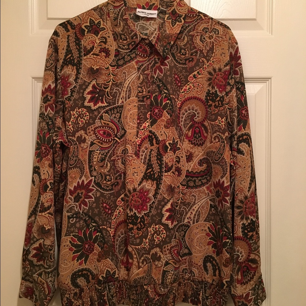 Women's Alfred Dunner Long Sleeve Blouse 20W
