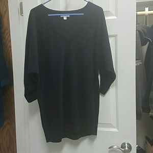 Long black sweater