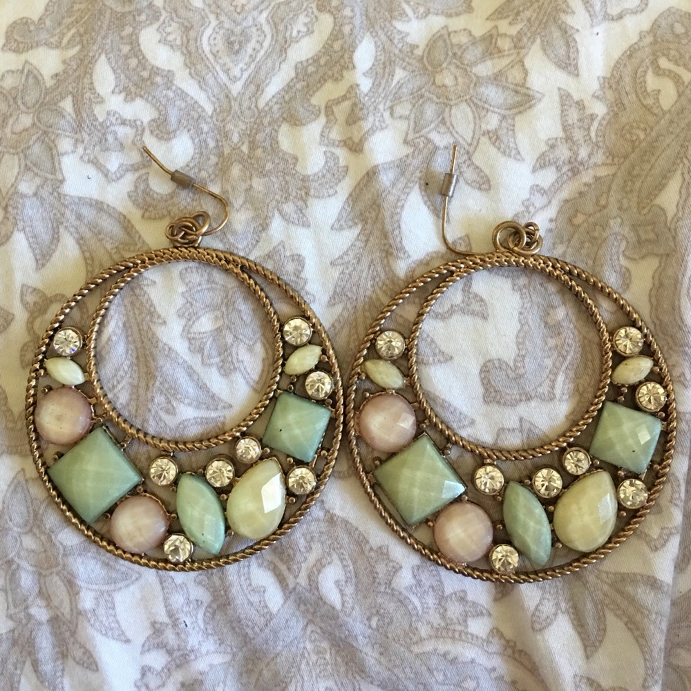 Three pairs of earrings and one ring bundle