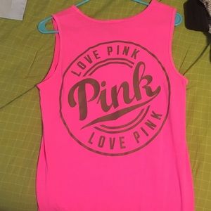 Pink oversized tank