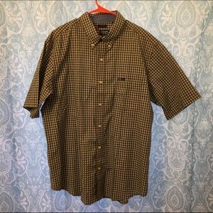 Men's casual plaid button down