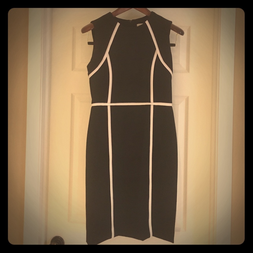 Amazing Calvin Klein Black and White dress