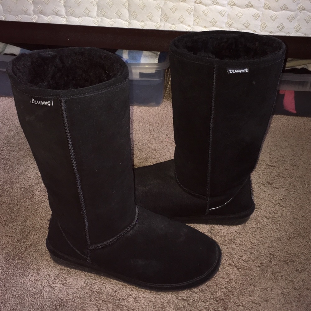 Bear paws black boots size 10