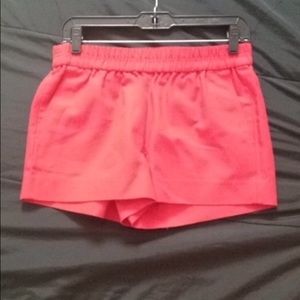 Red J.Crew shorts